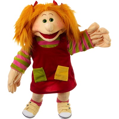 Marioneta De Mano Murciélago Living Puppets Bammel – 35 Cm, Peluda, De La Serie Monster To Go, Ideal Para Juego Y Teatro