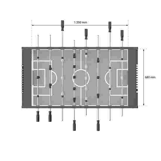 Automaten Hoffmann &quot;Hurricane&quot; Football Table Grey finish, Yellow vs black