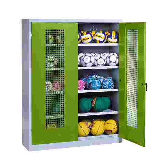 C+P Ball Cabinet Viridian green (RDS 110 80 60), Light grey (RAL 7035), Keyed alike, Handle