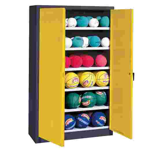 C+P Ball Cabinet Sunny Yellow (RDS 080 80 60), Anthracite (RAL 7021), Keyed alike