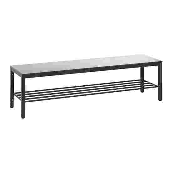 C+P for Damp Areas Changing Room Bench 1.5 m, With shoe shelf, Approx. Colour RAL 7004 Signal Grey