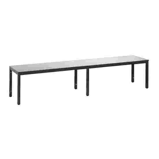 C+P for Damp Areas Changing Room Bench 2 m, Without shoe shelf, Approx. Colour RAL 7004 Signal Grey