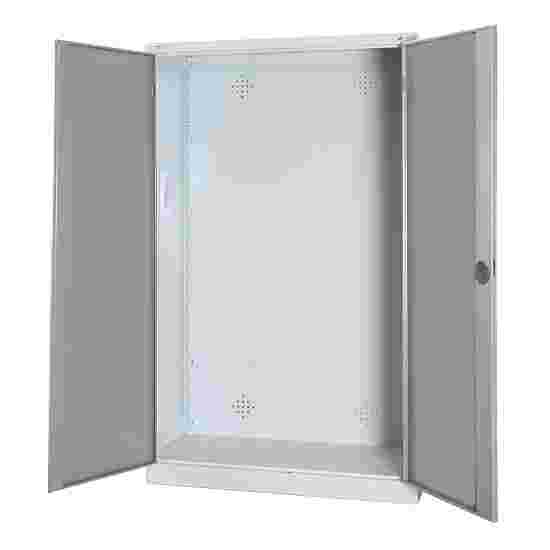 C+P HxWxD 195x120x50 cm, with Sheet Metal Double Doors Modular sports equipment cabinet Light grey (RAL 7035), Light grey (RAL 7035), Keyed alike, Ergo-Lock recessed handle