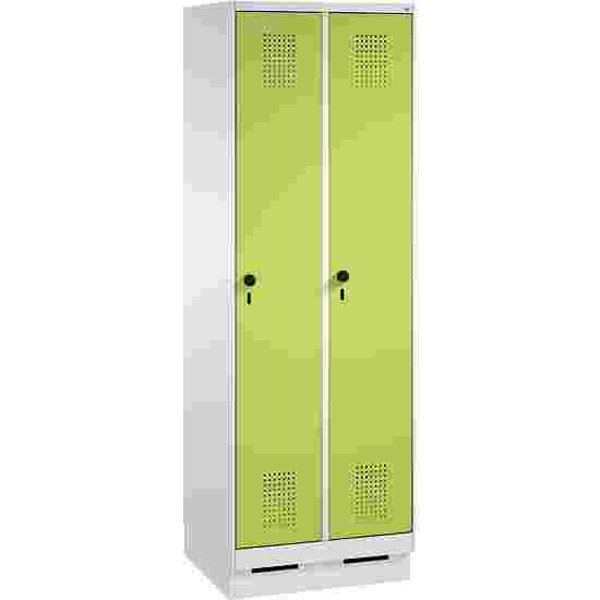 C+P &quot;S 3000 Evolo&quot;, Compartment width 30 cm, with Base Locker 180x60x50 cm/ 2 compartments, Clown Green (RAL 110 80 60)