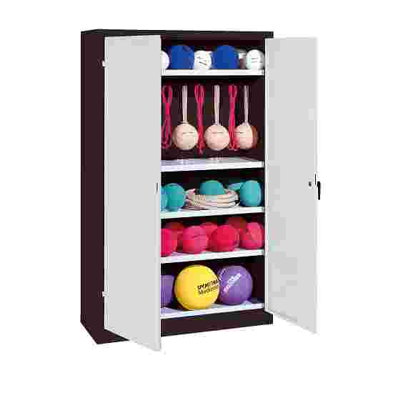 C+P Sports equipment cabinet Light grey (RAL 7035), Anthracite (RAL 7021), Keyed alike, Ergo-Lock recessed handle
