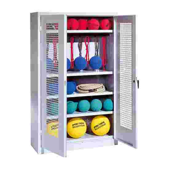 C+P Sports equipment cabinet Light grey (RAL 7035), Light grey (RAL 7035), Keyed alike, Ergo-Lock recessed handle