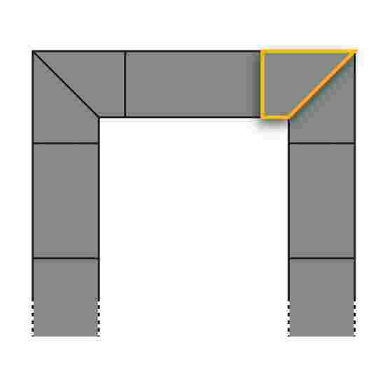 Eurotramp for Adventure Tramp Impact-Attenuating Tile Corner piece right