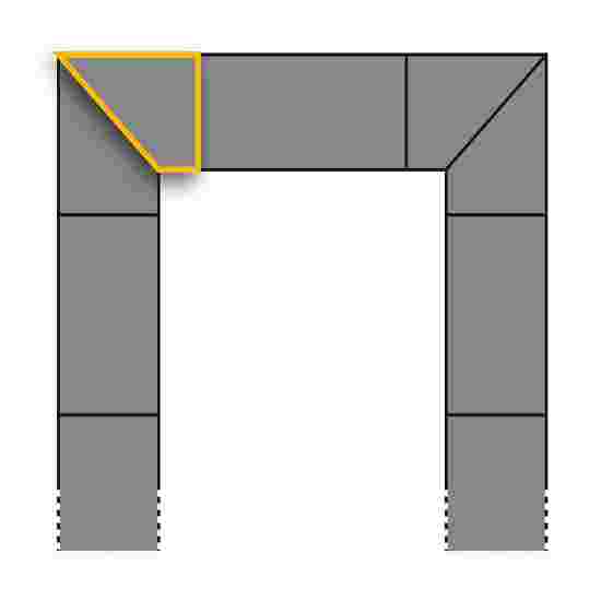 Eurotramp for Adventure Tramp Impact-Attenuating Tile Corner piece left