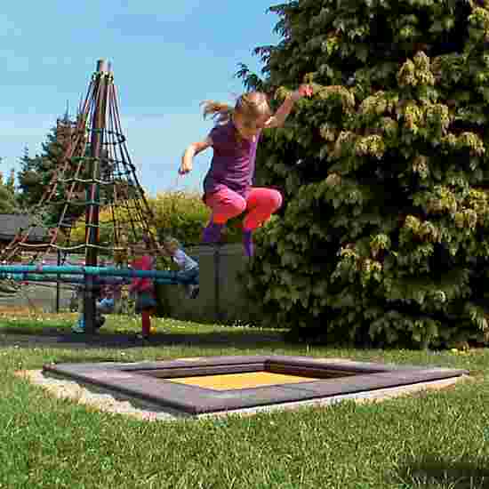 Eurotramp Kids Tramp &quot;Kindergarten Mini&quot; In-Ground Trampoline Square trampoline bed, With safety mats