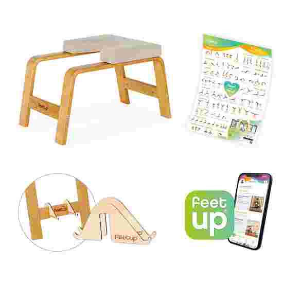 Feetup &quot;Trainer&quot; Headstand Stool Honey Chai 1.0