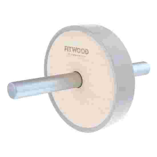 Fitwood &quot;Ab Wheel Kivi&quot; Ab Roller Wheel Natural wood finish / silver