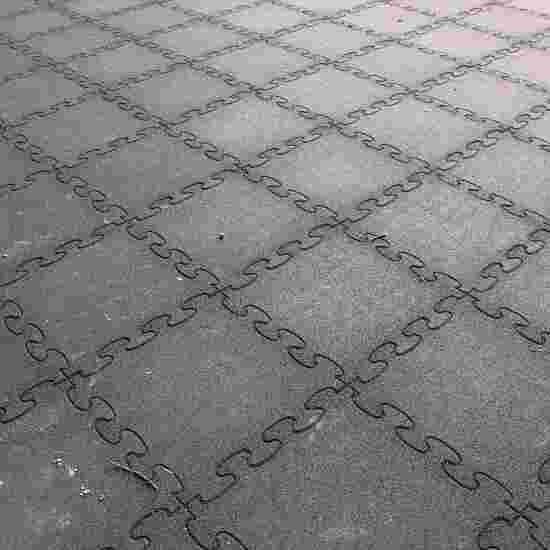 Gum-tech &quot;Puzzle mat 3D&quot; Impact-Attenuating Tile 6 cm, Black