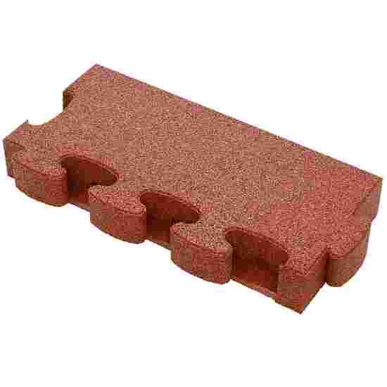 Gum-tech &quot;Straight&quot; for Impact-Attenuating Tile Mat Edging 8 cm , Red