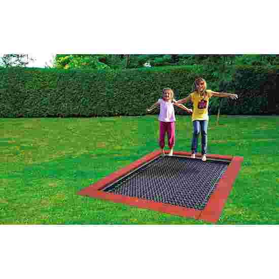 Hally-Gally &quot;2000&quot; In-Ground Trampoline Black, Red-Brown