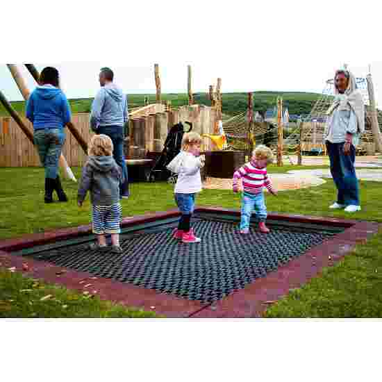 Hally-Gally &quot;2000&quot; In-Ground Trampoline Black, Red-Brown