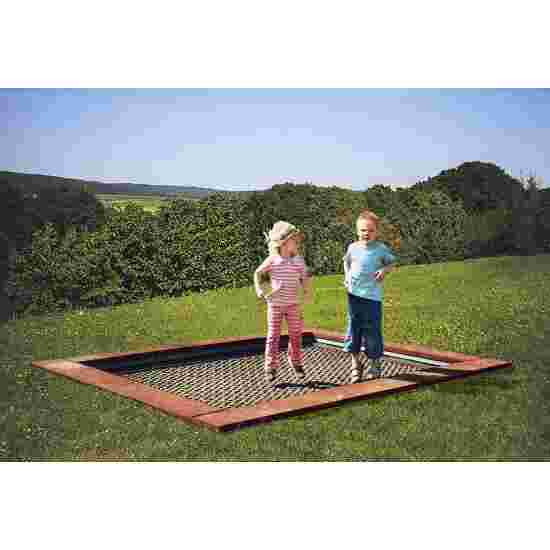 Hally-Gally &quot;2000&quot; In-Ground Trampoline Black, Red-Brown