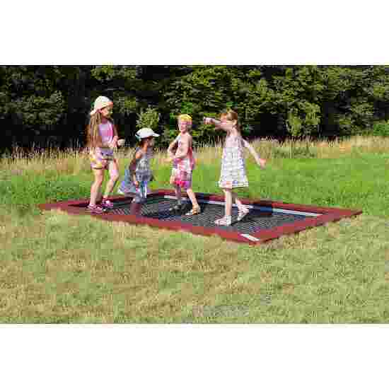 Hally-Gally &quot;2000 Mini&quot; In-Ground Trampoline Black, Red-Brown