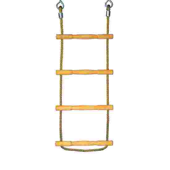 Huck Seiltechnik &quot;Hercules Rope with Wooden Rungs&quot; Rope Ladder Yellow