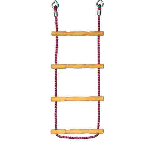 Huck Seiltechnik &quot;Hercules Rope with Wooden Rungs&quot; Rope Ladder Red