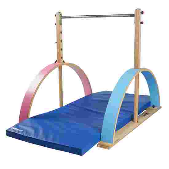Kirec &quot;Kirec&quot; Children’s High Bar Wood/blue (1010), Without fall protection mats