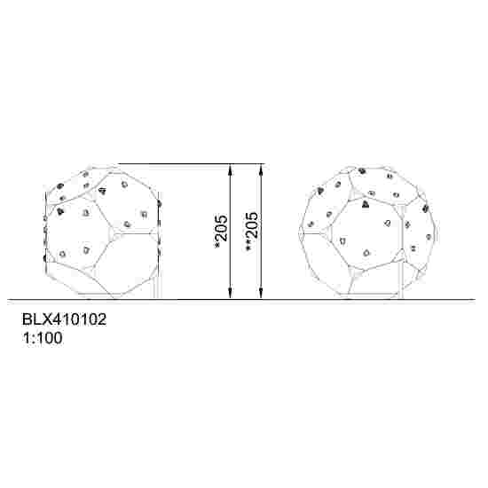 Kompan 'BLOQX 1' climbing structure BLOQX 1