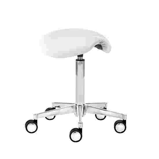 Mayer &quot;Expert&quot;, with Saddle Seat Swivel Stool White