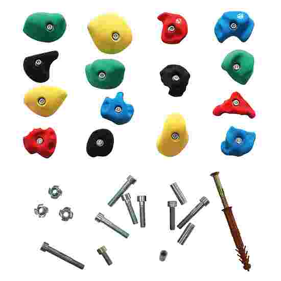 OnTop &quot;Leicht&quot; Climbing Holds Set B, With mounting material for concrete wall