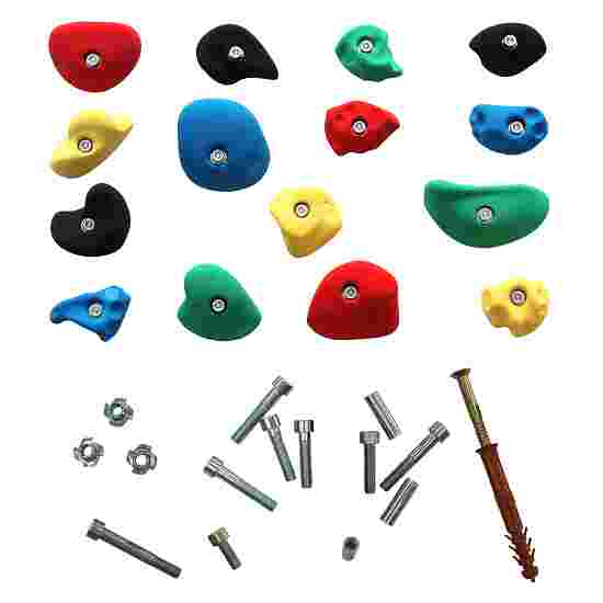 OnTop &quot;Leicht&quot; Climbing Holds Set C, With mounting material for concrete wall