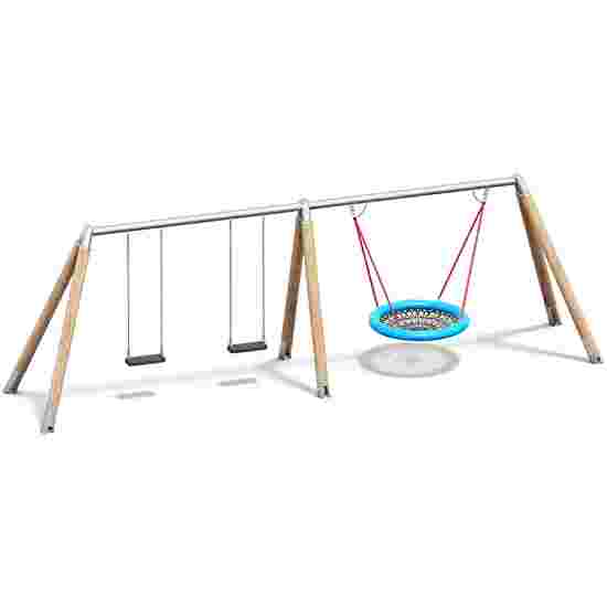 Playparc with Bird’s Nest Playground Swings Suspension height 245 cm