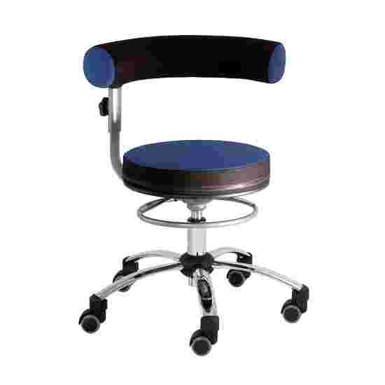 Sanus Gesundheitsstuhl Swivel Chair Fabric cover, Height Adjustable 42–51 cm, Blue-Black