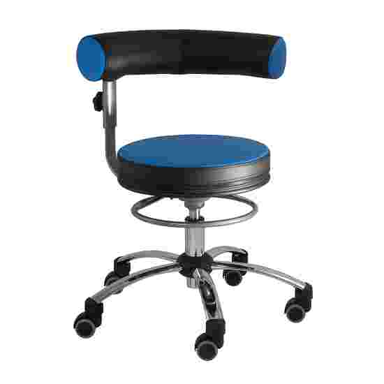 Sanus Gesundheitsstuhl Swivel Chair Imitation leather, Height Adjustable 46–54 cm, Blue-Black