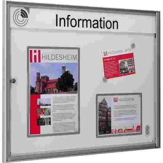 Schaar Design for indoor use Noticeboard Back panel: white, 985x760x27 mm