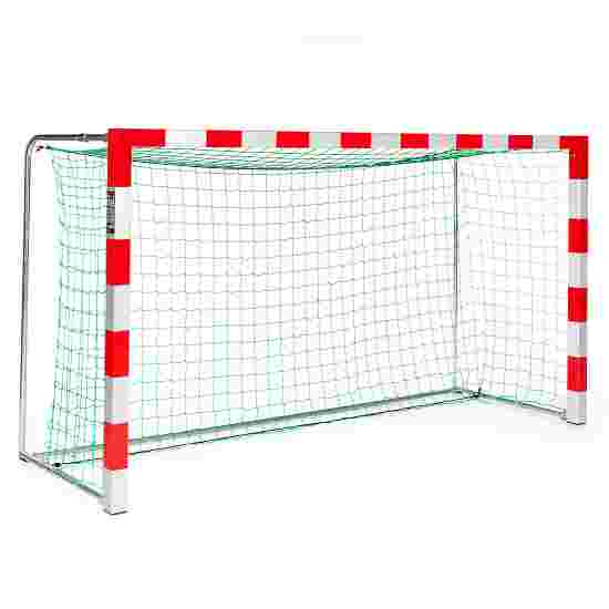 Sport-Thieme 3×1.60-m Free-Standing Handball Goal Cast-aluminium corner joints, Red/silver