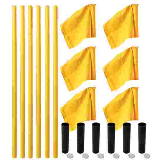 Sport-Thieme &quot;All-Round&quot; Boundary Poles Yellow poles, neon yellow flag