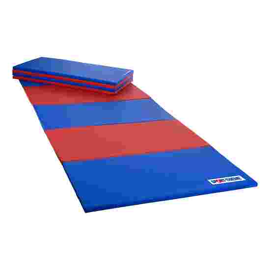 Sport-Thieme &quot;Basic&quot; Folding Mat 240x120x3 cm, blue/red