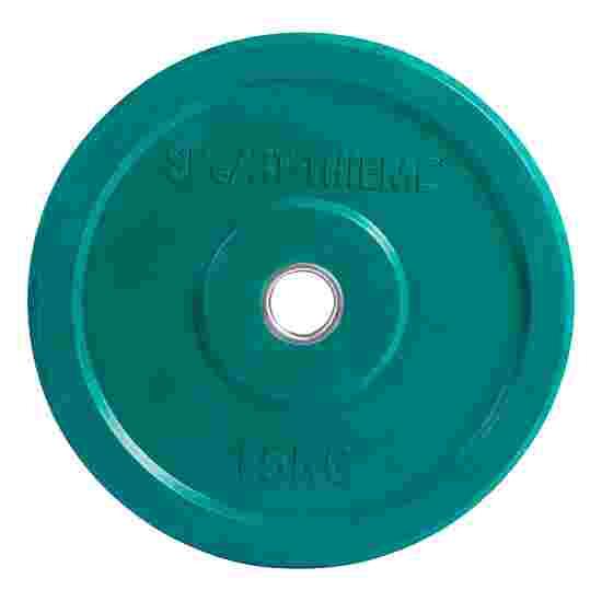Sport-Thieme &quot;Bumper Plate&quot;, Coloured Weight Plate 15 kg, green