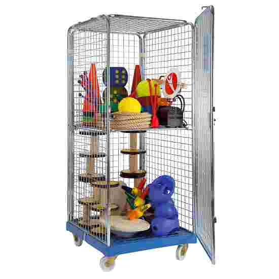 Sport-Thieme &quot;Classic-Rollbox N°5&quot; Storage Trolley 1 door, With 1 collapsible shelf