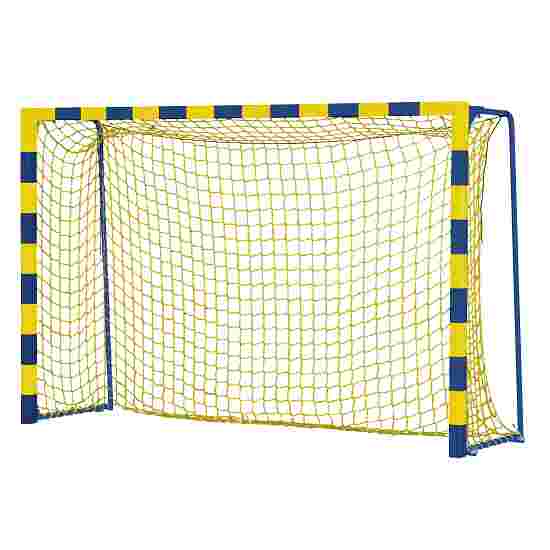 Sport-Thieme &quot;Colour&quot; with Folding Net Brackets Handball Goal Standard, goal depth 1 m, Yellow/blue