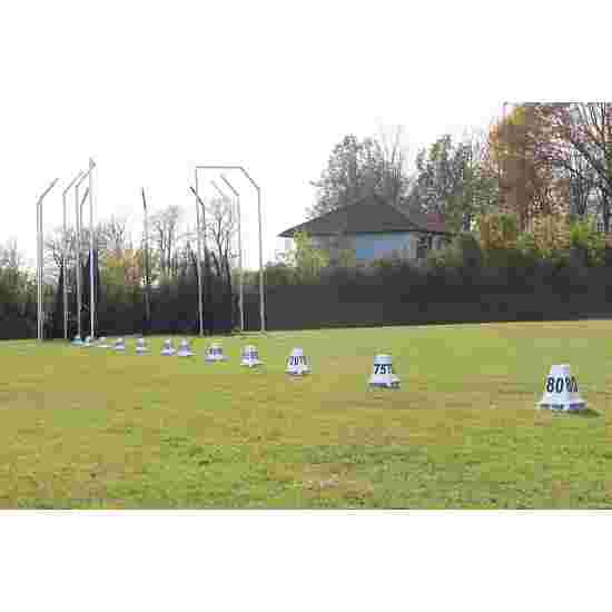 Sport-Thieme Discus, Hammer and Javelin Throw Distance Marker Boxes Numbers 25, 30, 35, 40, 45, and 50