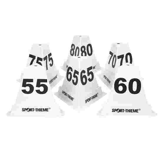 Sport-Thieme Discus, Hammer and Javelin Throw Distance Marker Boxes Numbers 55, 60, 65, 70, 75, and 80