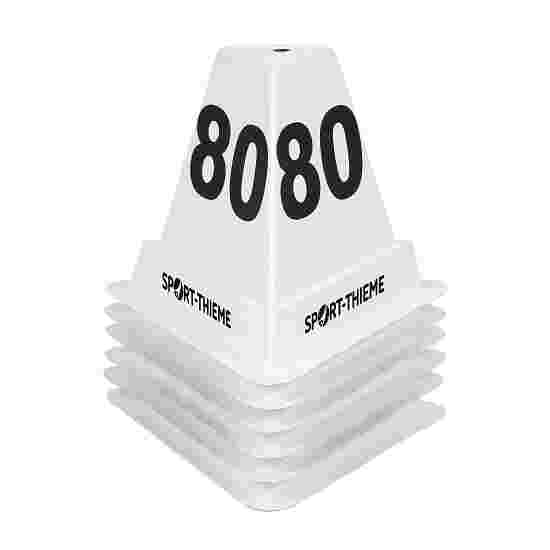 Sport-Thieme Discus, Hammer and Javelin Throw Distance Marker Boxes Numbers 55, 60, 65, 70, 75, and 80