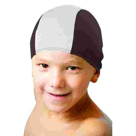 Sport-Thieme &quot;Fabric&quot; Swimming Caps Black/white, Children