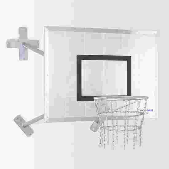 Sport-Thieme &quot;Fair Play Outdoor&quot; Wall-Mounted Basketball Unit "Outdoor" hoop, Backboard: aluminium