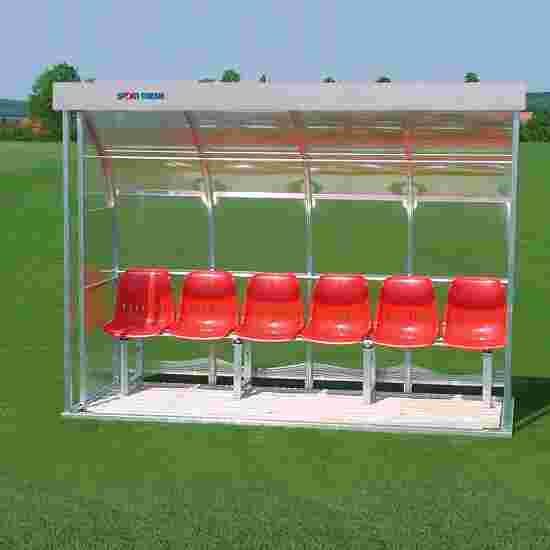 Sport-Thieme for 6 People Dugout Glazing: acrylic glass, Seat