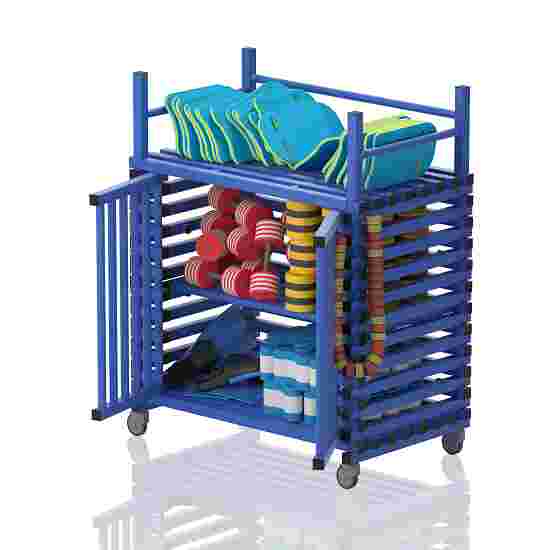Sport-Thieme for Swimming Pool Equipment by Vendiplas Shelved Trolley Medium with additional surface, Blue