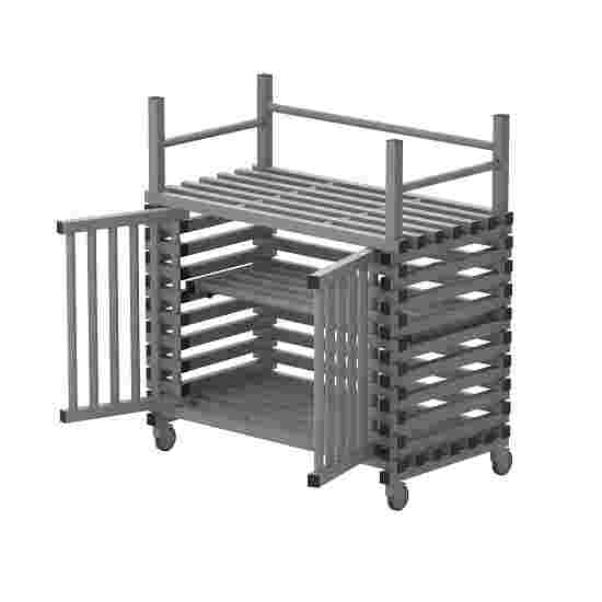 Sport-Thieme for Swimming Pool Equipment by Vendiplas Shelved Trolley Small, with extra space, Grey