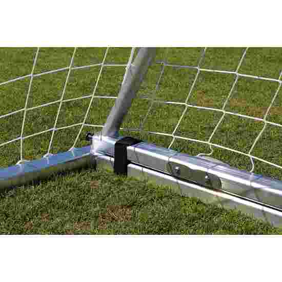 SportThieme FullSize Football Goal with Folding Net Bracket and Base
