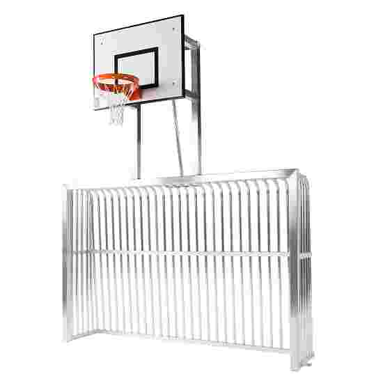 Sport-Thieme Fully Welded Leisure Goal Heavy-Duty Football Goal Square tubing, 80x40 mm, 3x2 m, with basketball hoop