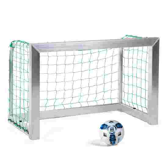 Sport-Thieme fully welded Mini Football Goal 1.2x0.8 m, goal depth 0.7 m, Incl. net, green (mesh size 10 cm)