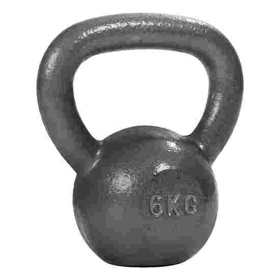 Sport-Thieme &quot;Hammer-Finish&quot;, Grey-Painted Kettlebell 6 kg